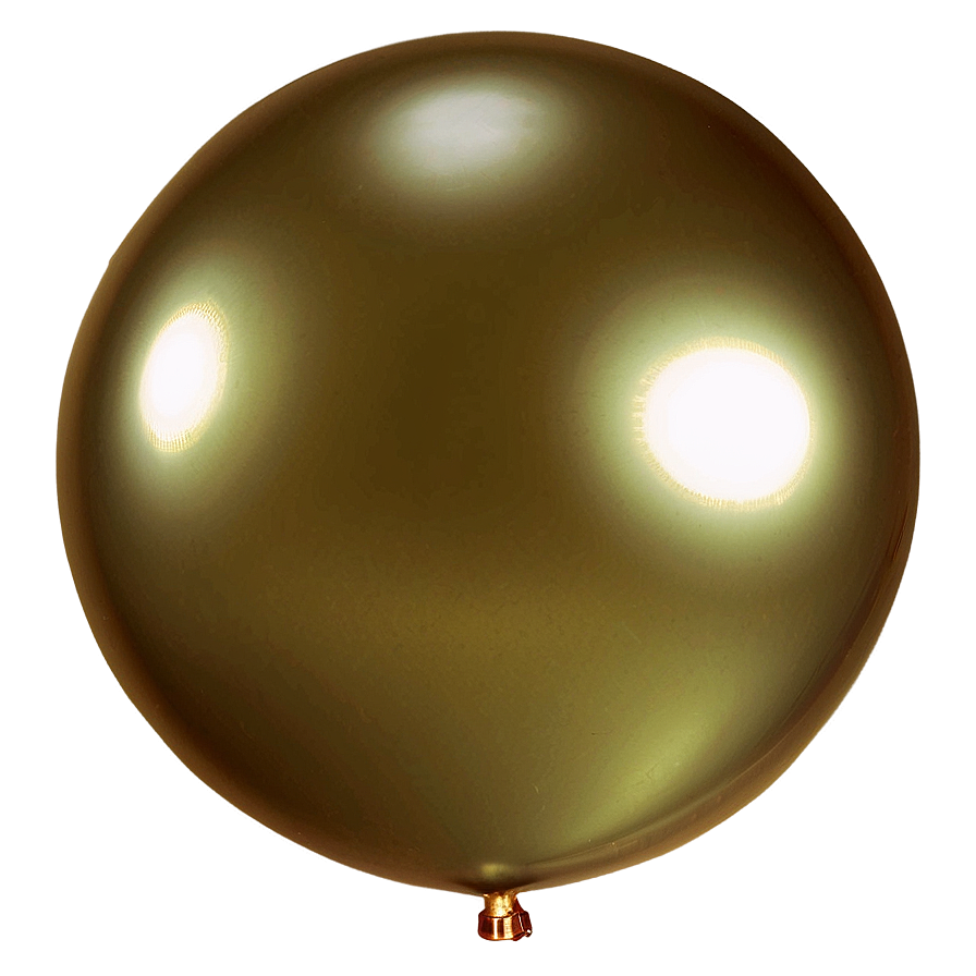 3d Gold Balloon Png 06212024