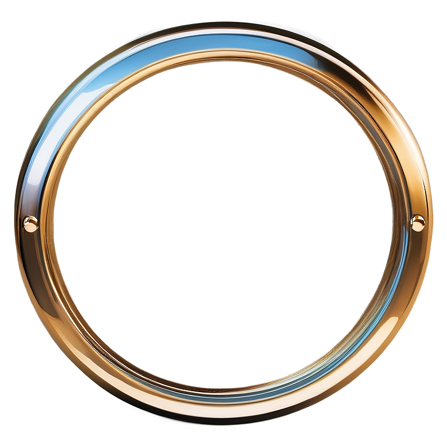 3d Gold Circle Frame Png 66