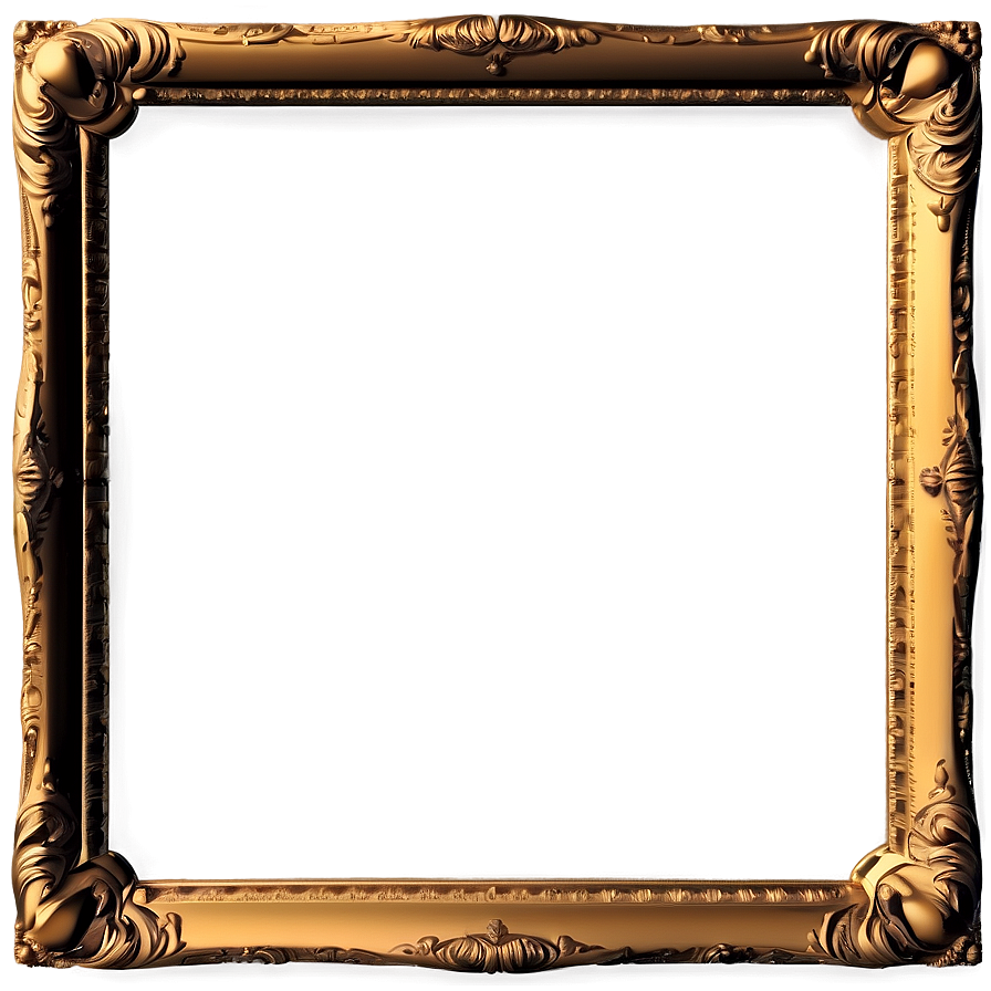 3d Gold Frame Png 05042024