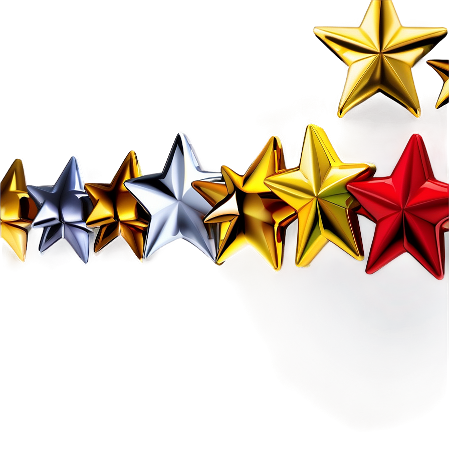 3d Gold Stars Png 88