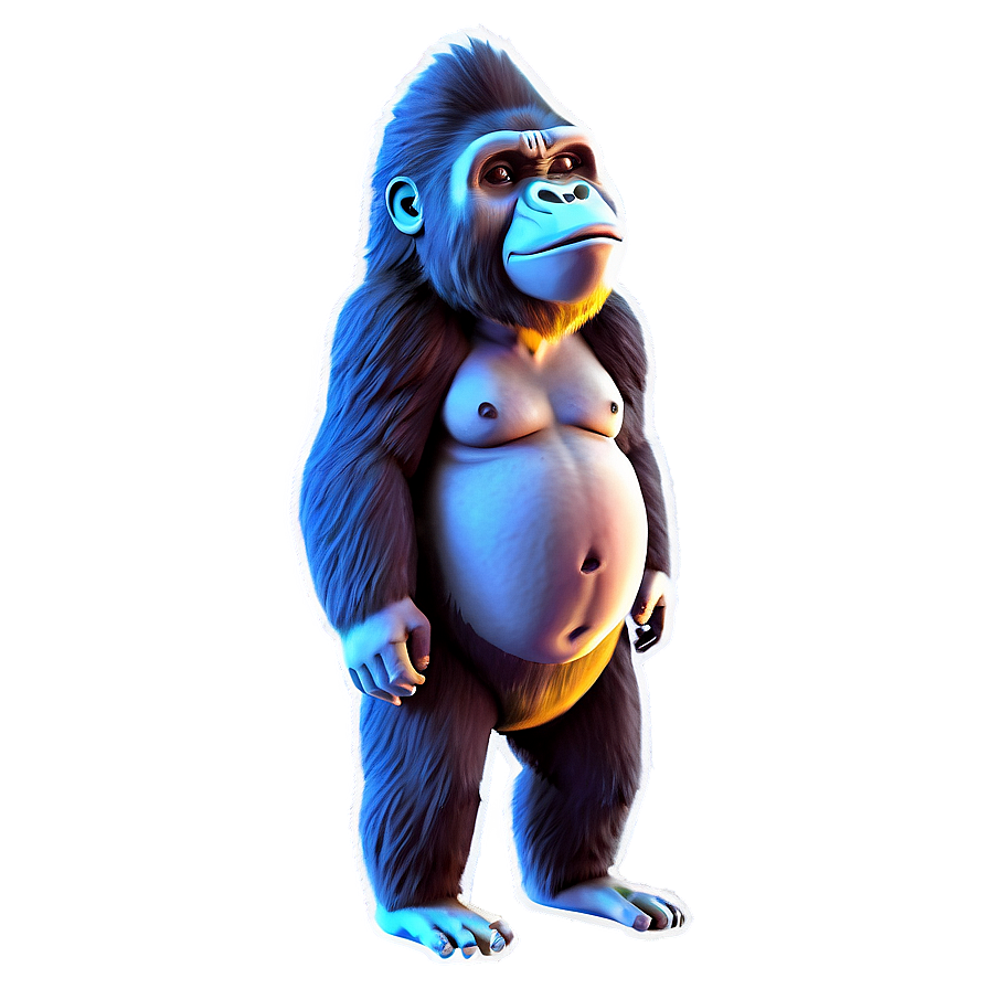 3d Gorilla Model Png 05212024