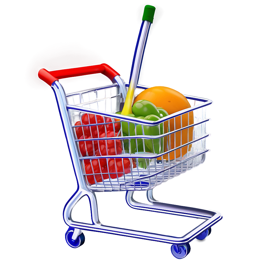 3d Grocery Cart Png 91