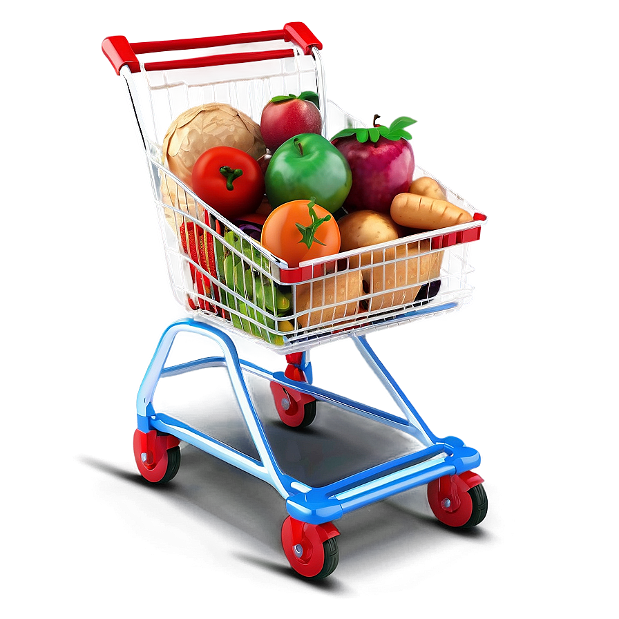 3d Grocery Cart Png Agi79