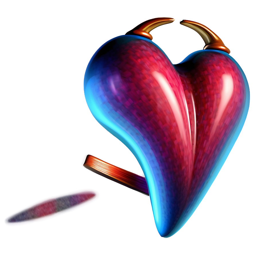 3d Heart Art Png Laf