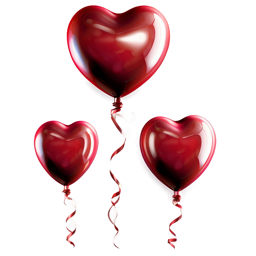 3d Heart Balloon Png 06212024