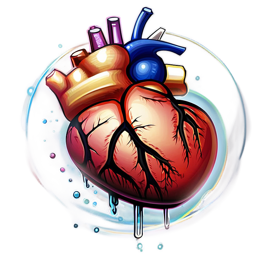 3d Heart Drawing Png Tss