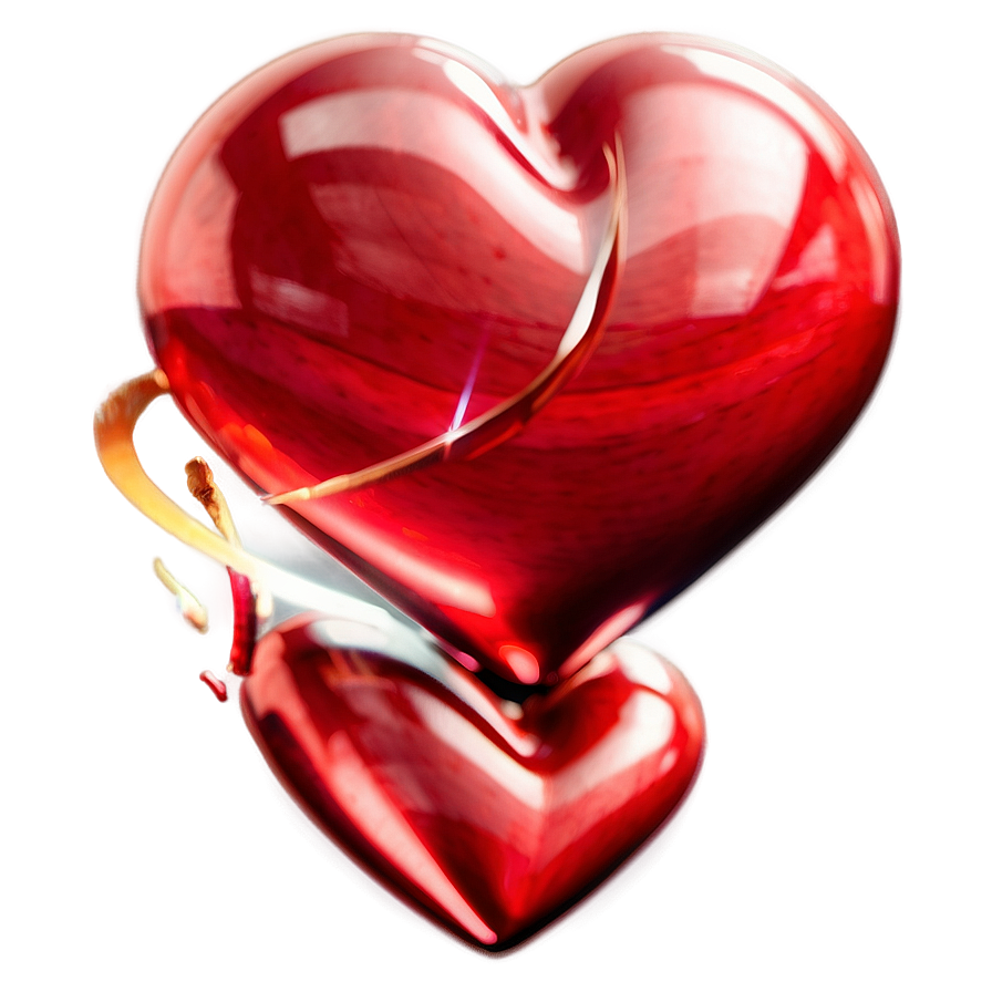 3d Heart Emoji Png 50