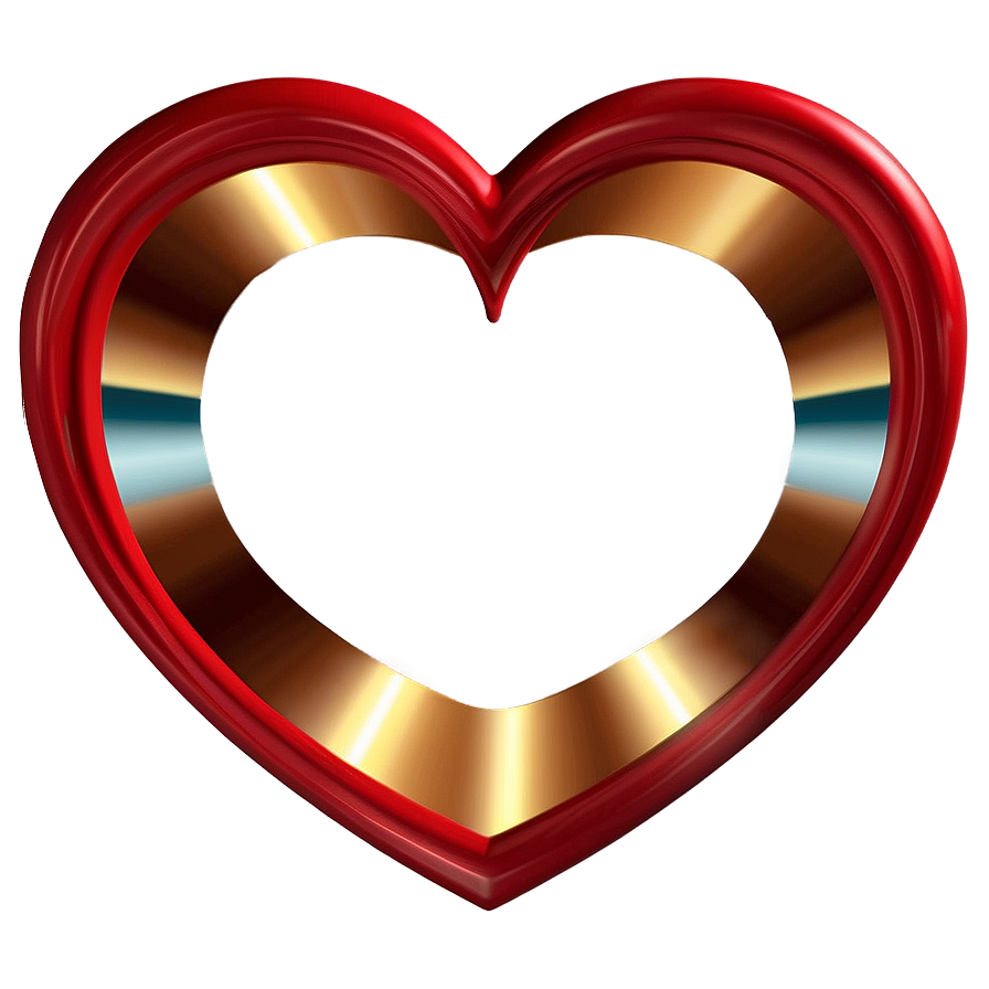 3d Heart Frame Png Aia70