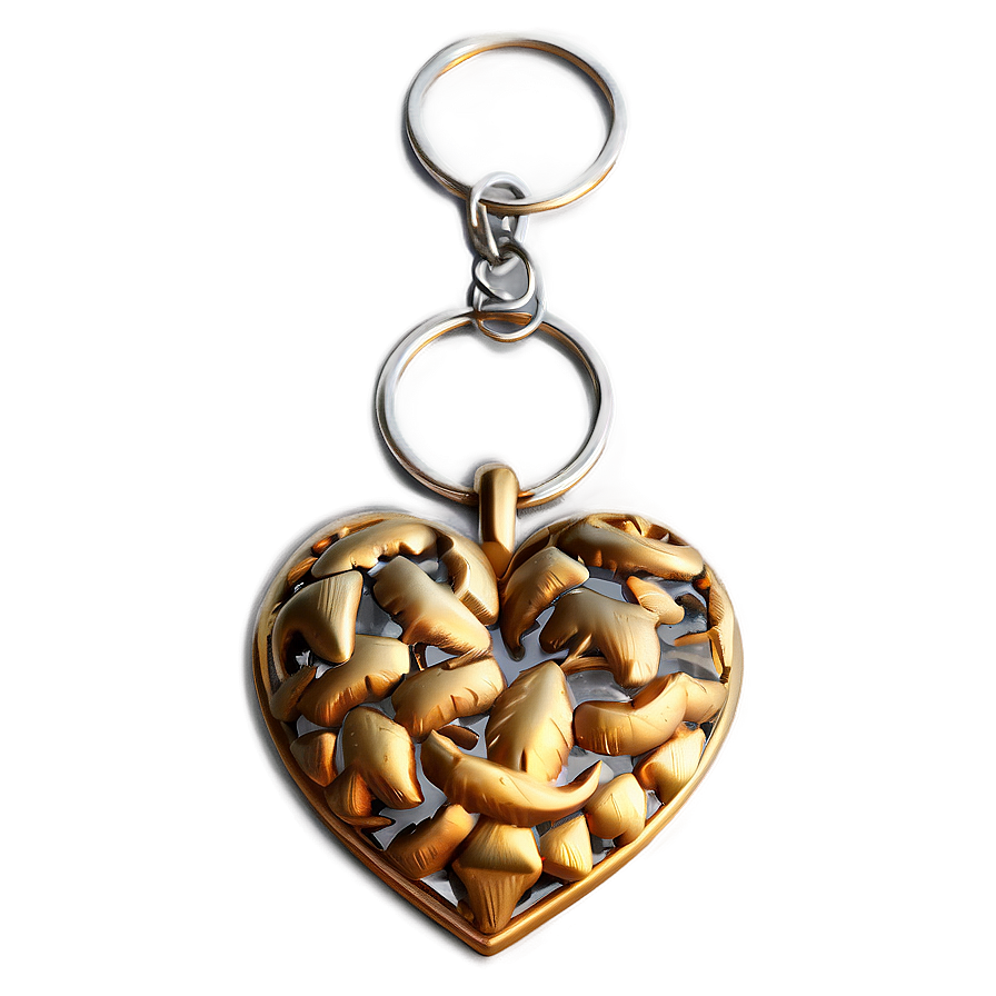 3d Heart Keychain Png Ogr