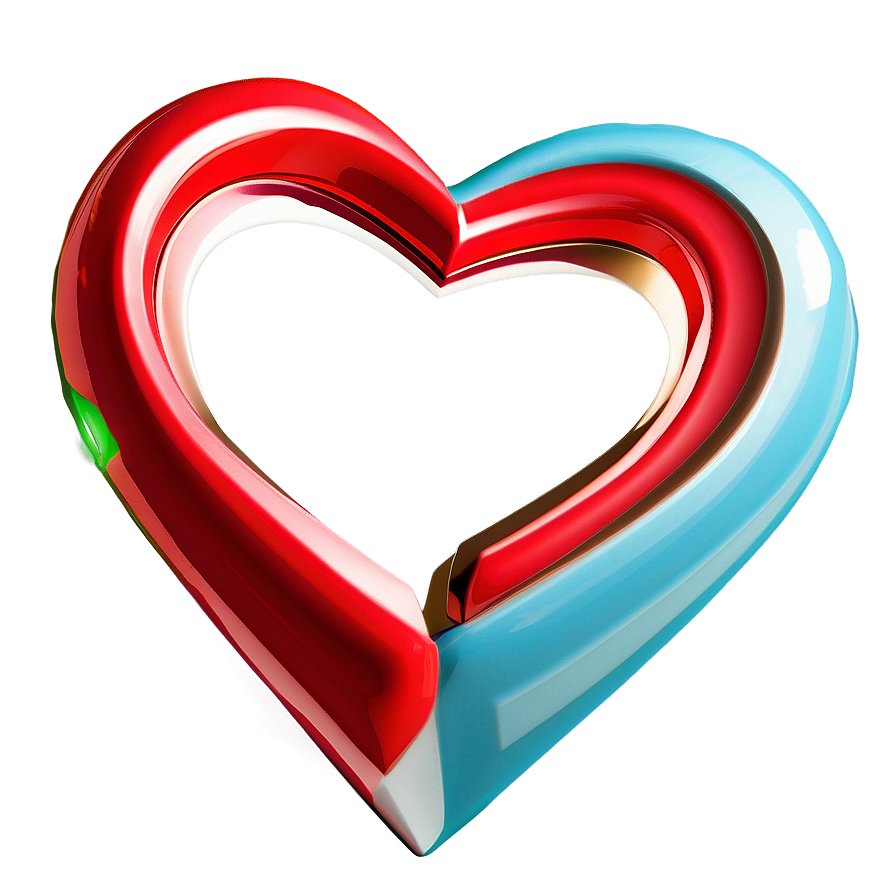 3d Hearts Png 25