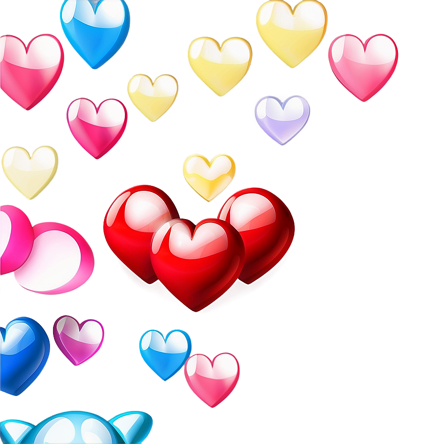 3d Hearts Png Jbd