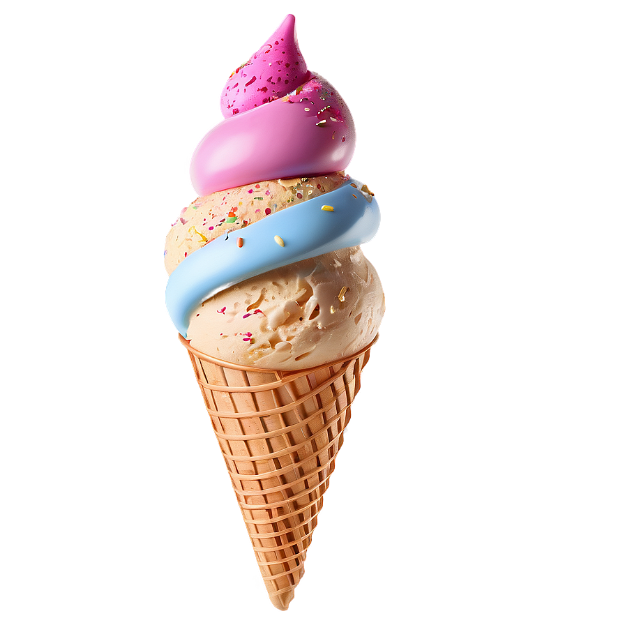 3d Ice Cream Cone Png Tsq