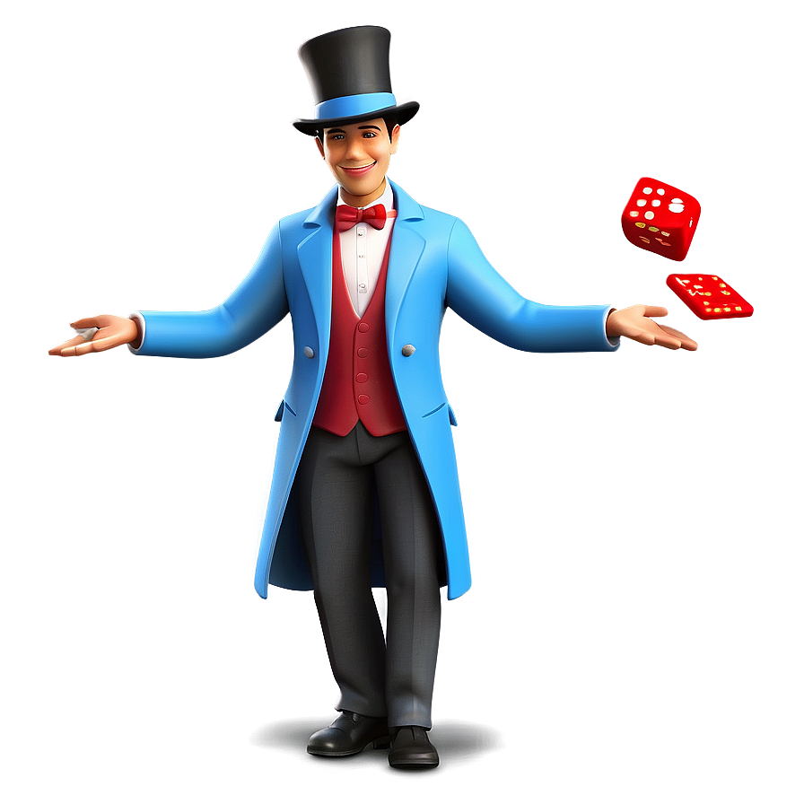 3d Man Magician Png Tve70