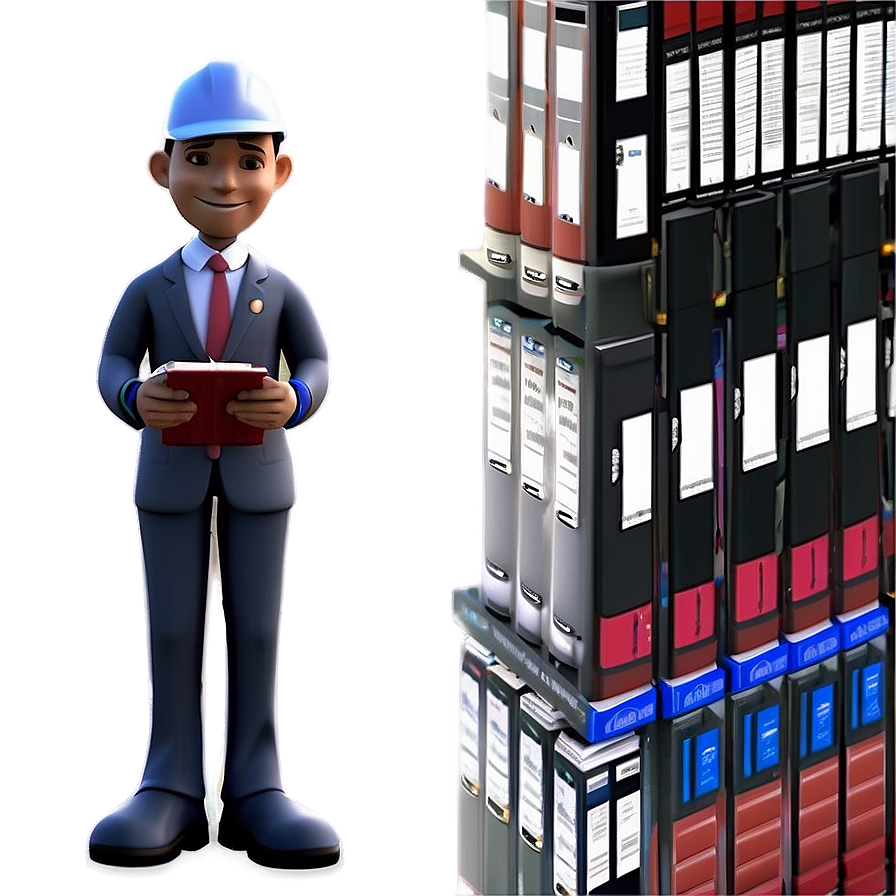 3d Man Office Worker Png 36