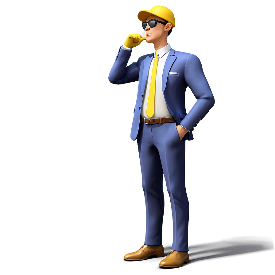 3d Man Thinking Png 06272024