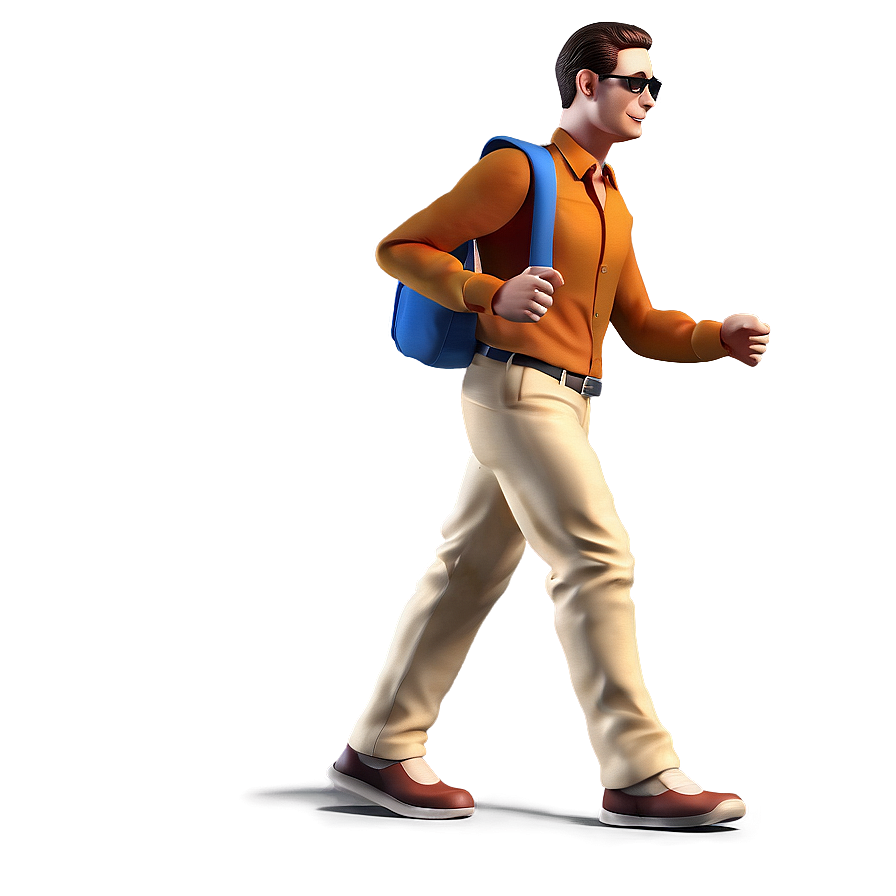 3d Man Walking Png 23