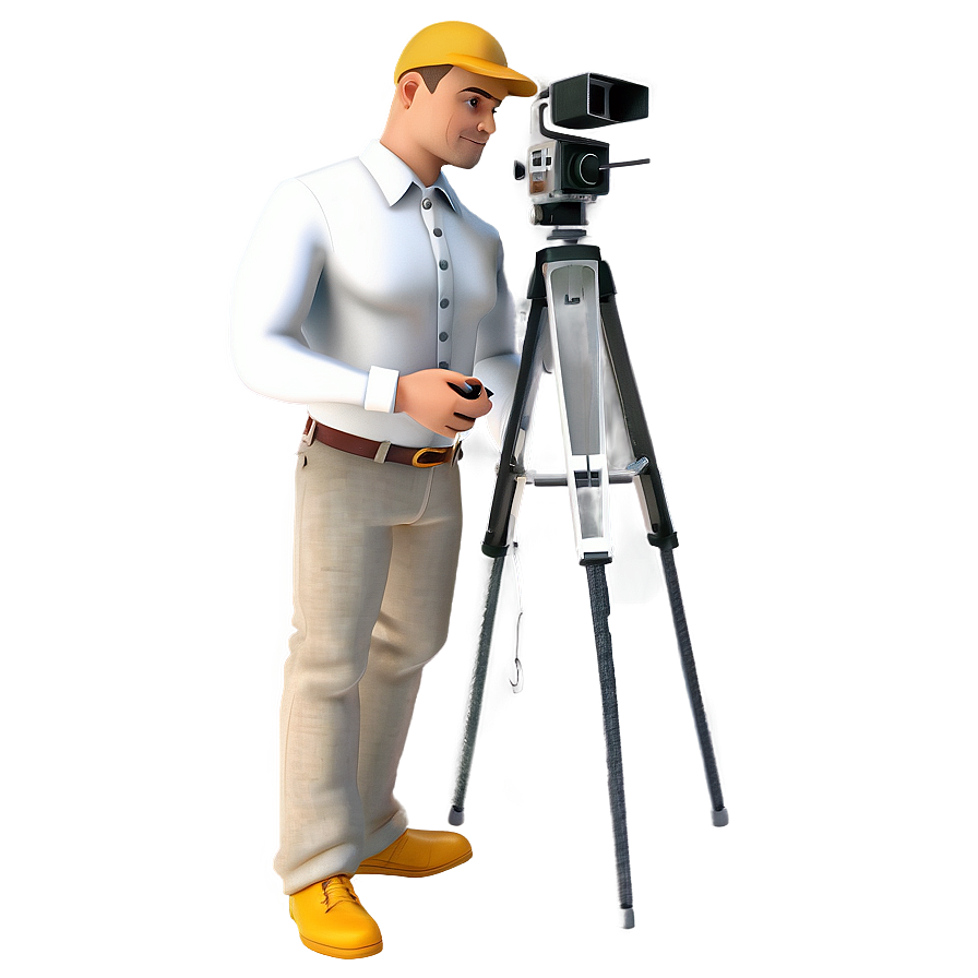 3d Man With Camera Png Wiy