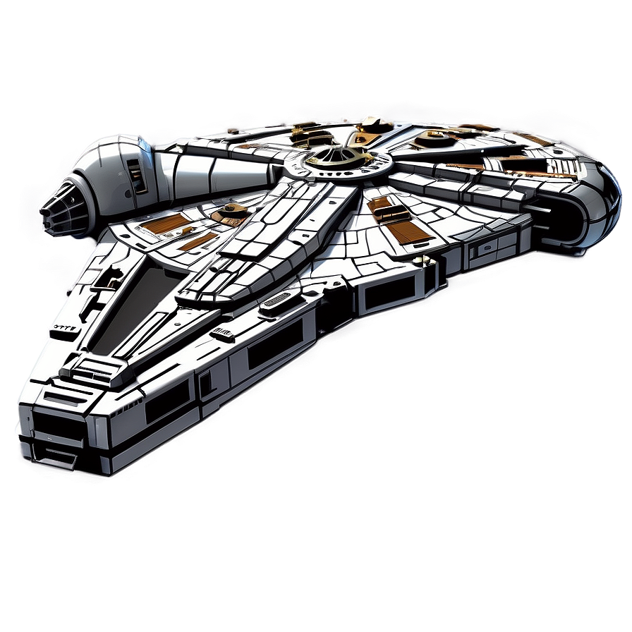 3d Millennium Falcon Png 06122024