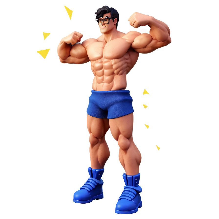 3d Muscle Man Png Nxw