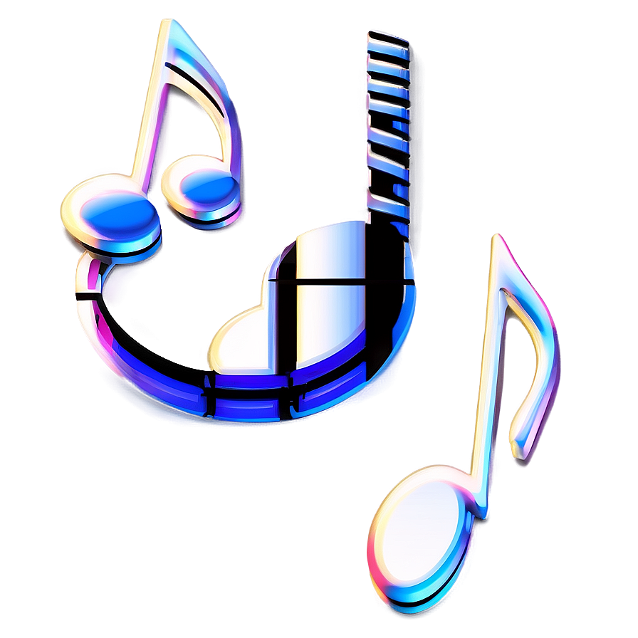 3d Music Notes Png Sxs59