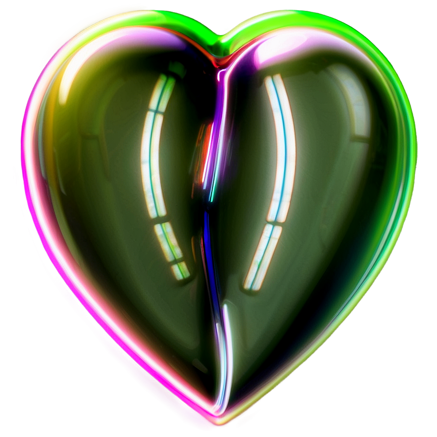 3d Neon Heart Png 06122024