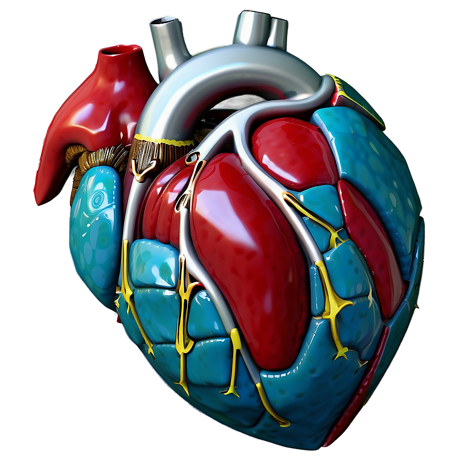 3d Open Heart Model Png 06212024