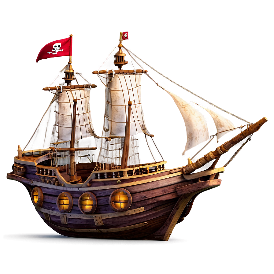 3d Pirate Ship Png Qln2