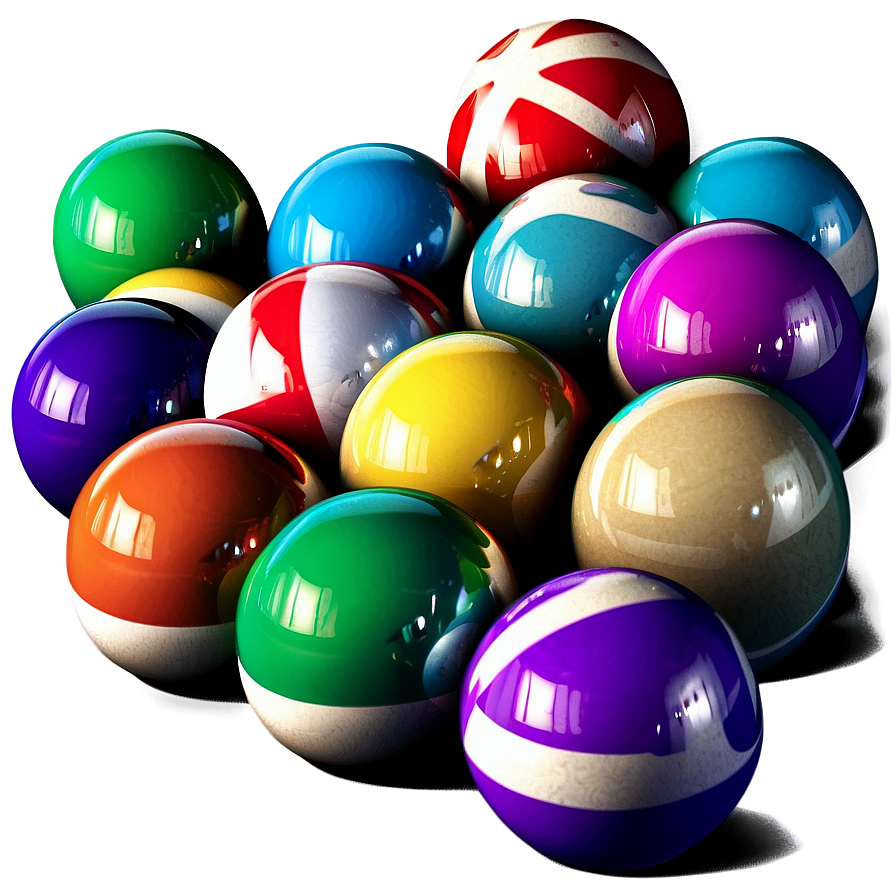 3d Pool Balls Png Xrj96