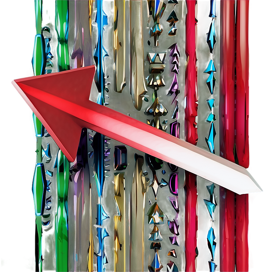 3d Red Arrow Artwork Png Vmj