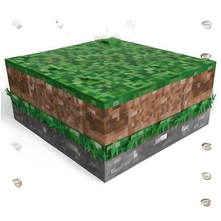 3d Render Minecraft Grass Block Png 13