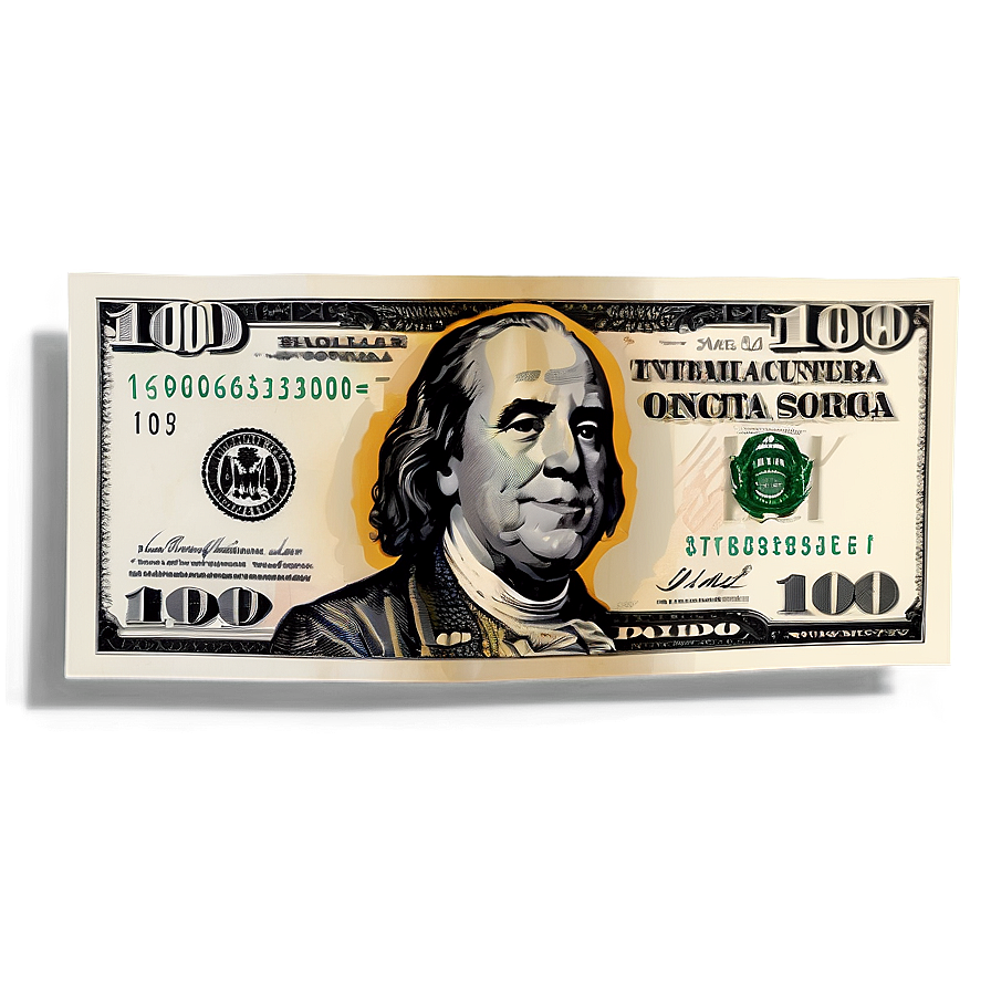 3d Rendered 100 Dollar Bill Png Kgr98