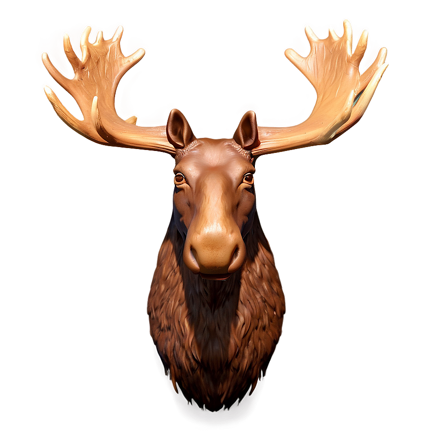 3d Rendered Moose Head Png Uji76