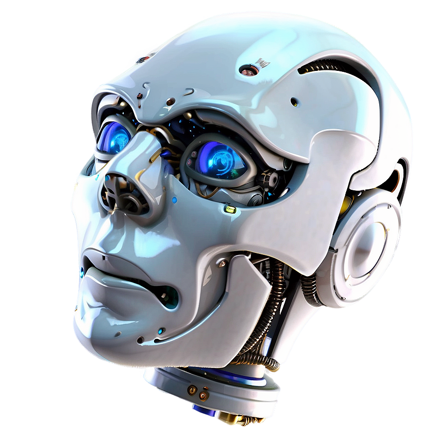 3d Robot Head Model Png 30