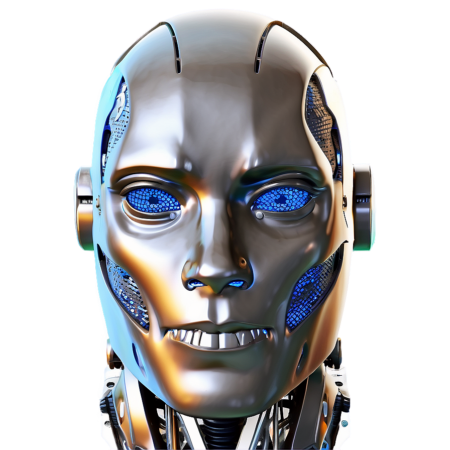 3d Robot Head Model Png Cig73