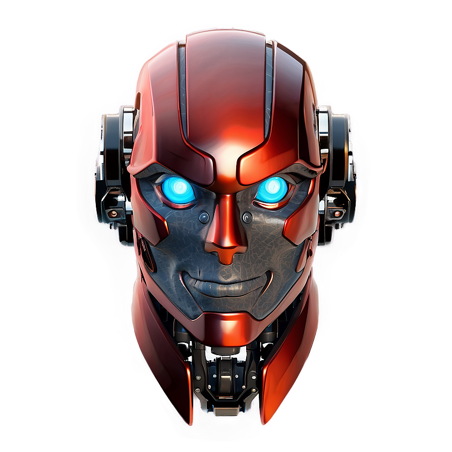 3d Robot Head Model Png Mli14