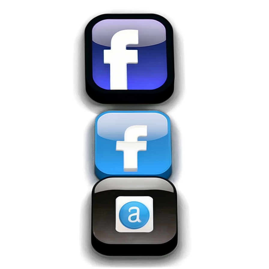 3d Social Media Icons Png 47