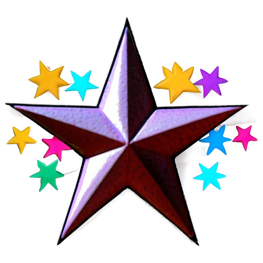 3d Star Outline Png Qoa75