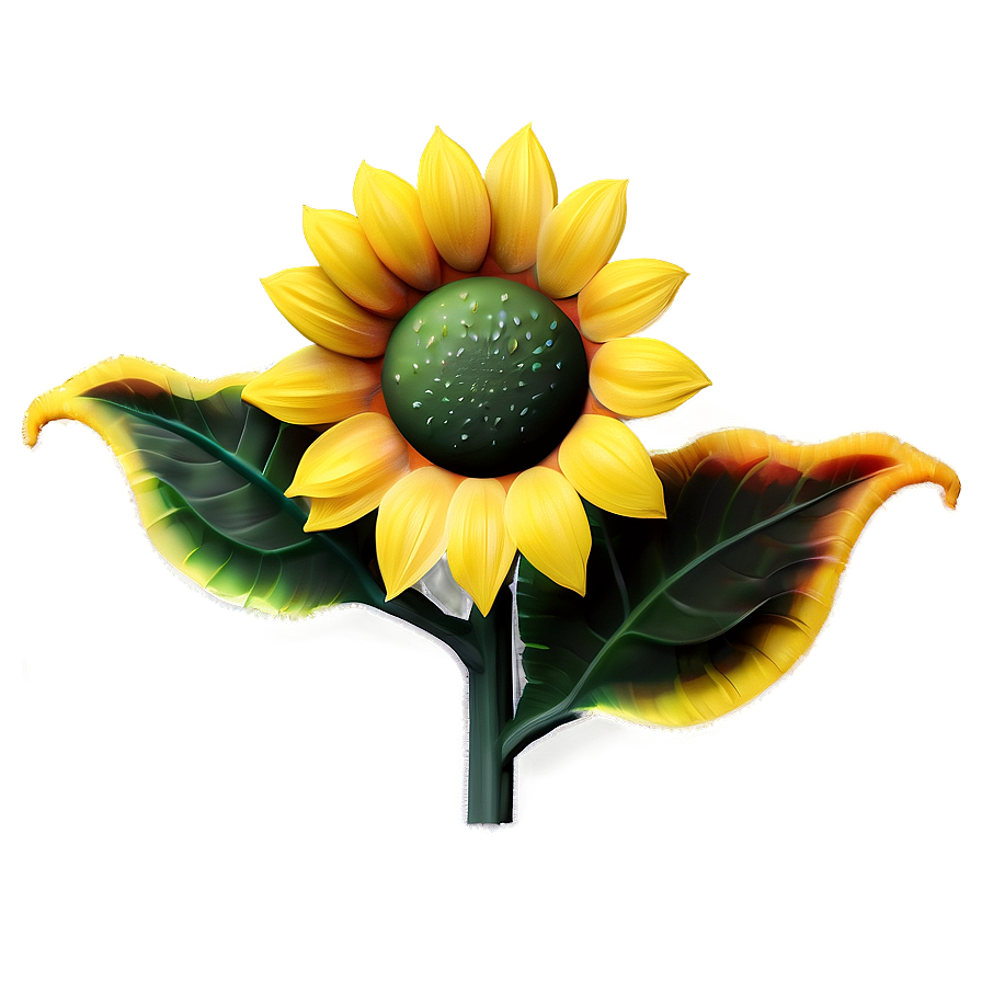 3d Sunflower Transparent Png Vpi