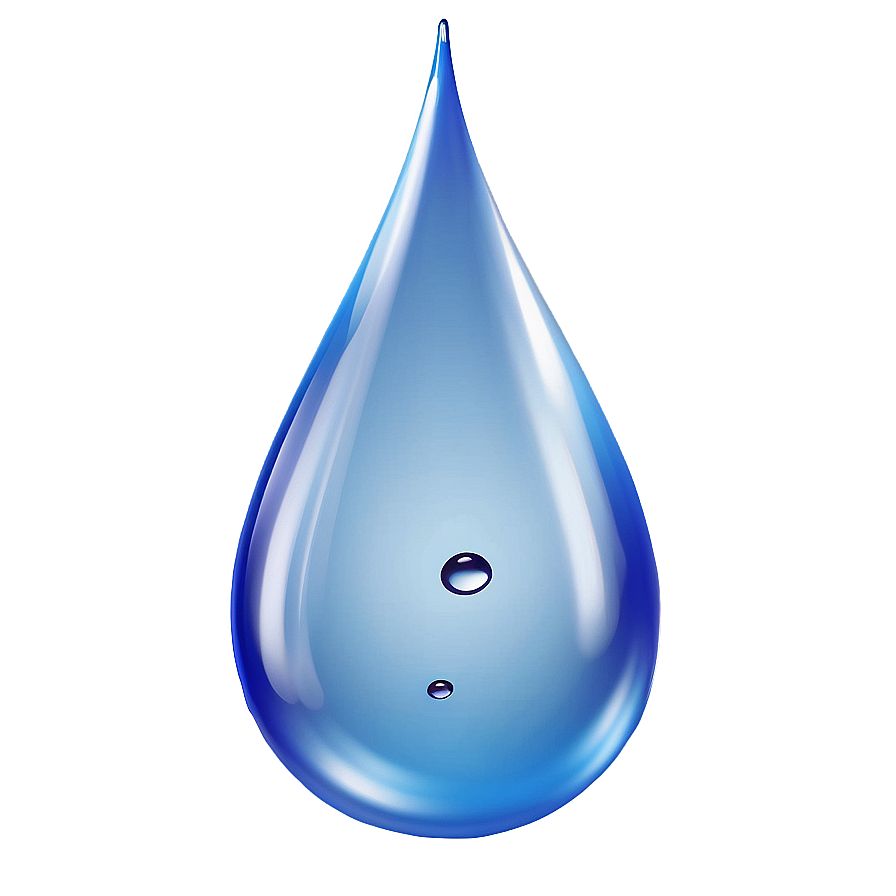 3d Water Drop Realistic Png 05242024