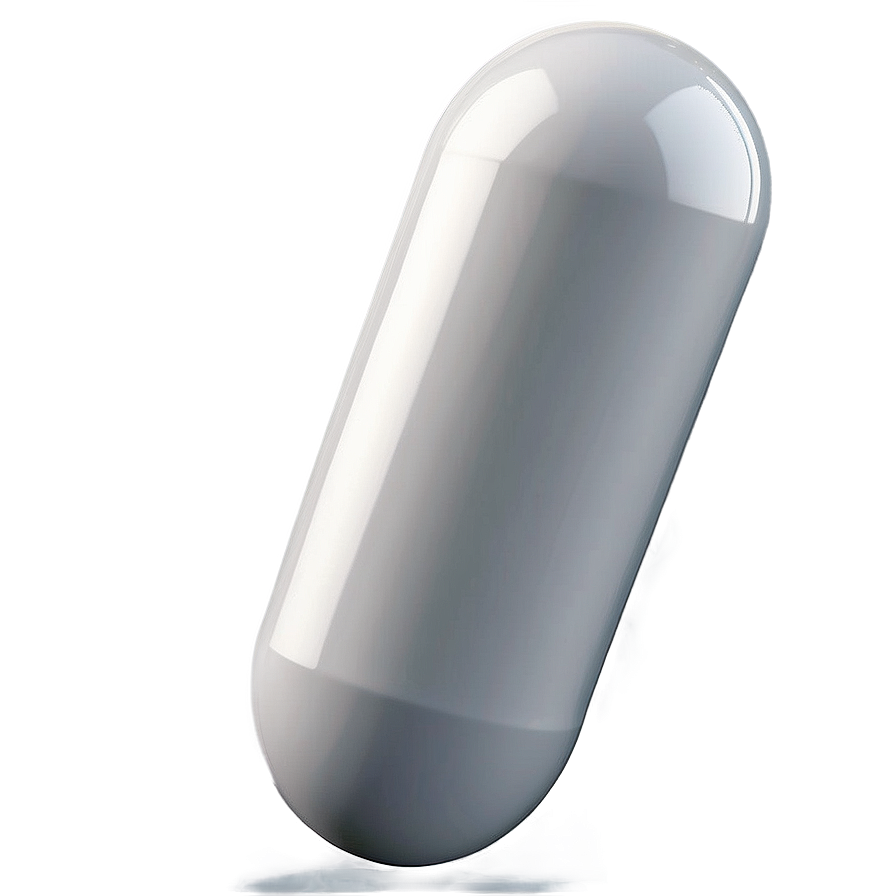 3d White Capsule Png 91