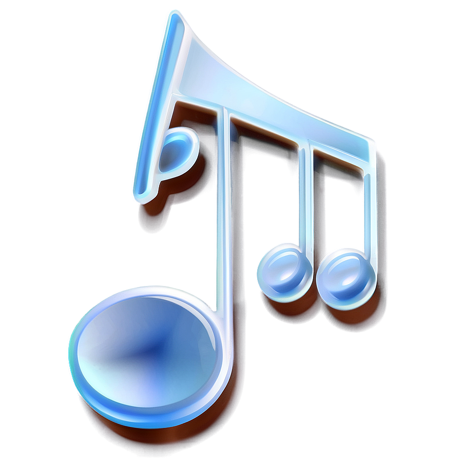 3d White Music Note Png Rwd2