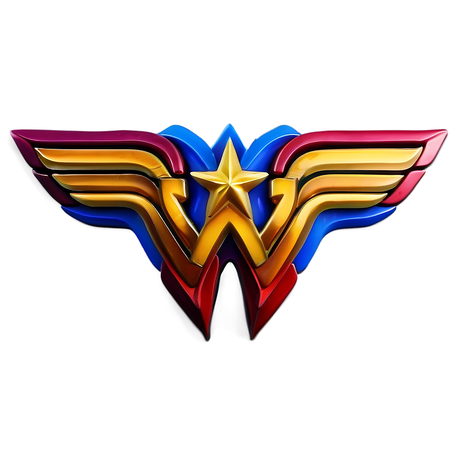 3d Wonder Woman Logo Png Sbr