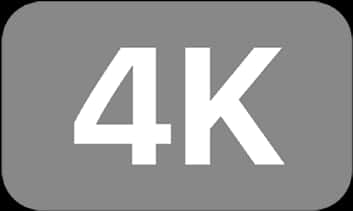 4 K Resolution Symbol