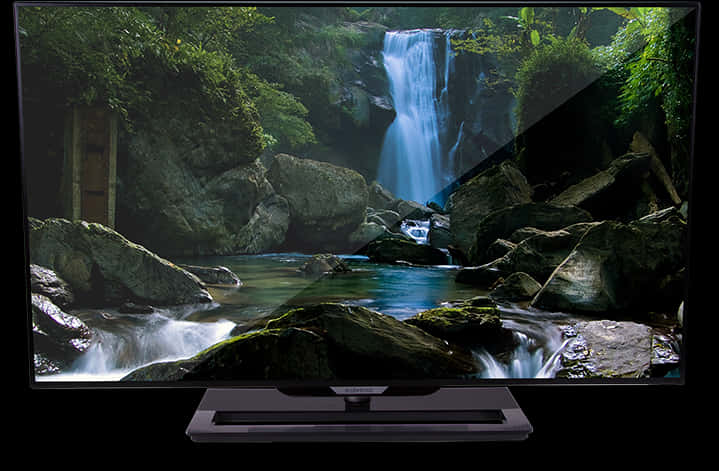 4 K Ultra H D Waterfall Display