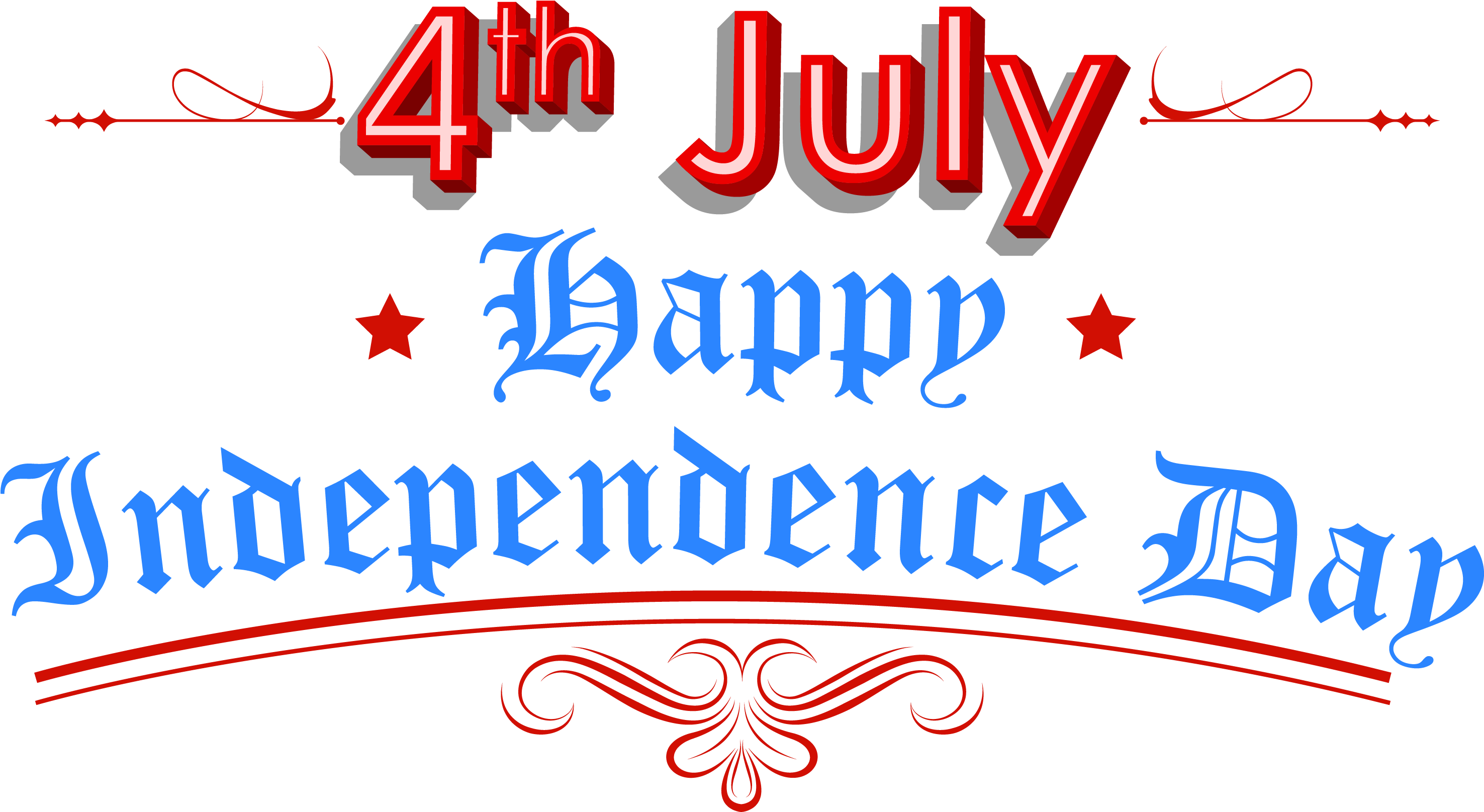 4th July Happy Independence Day Greeting