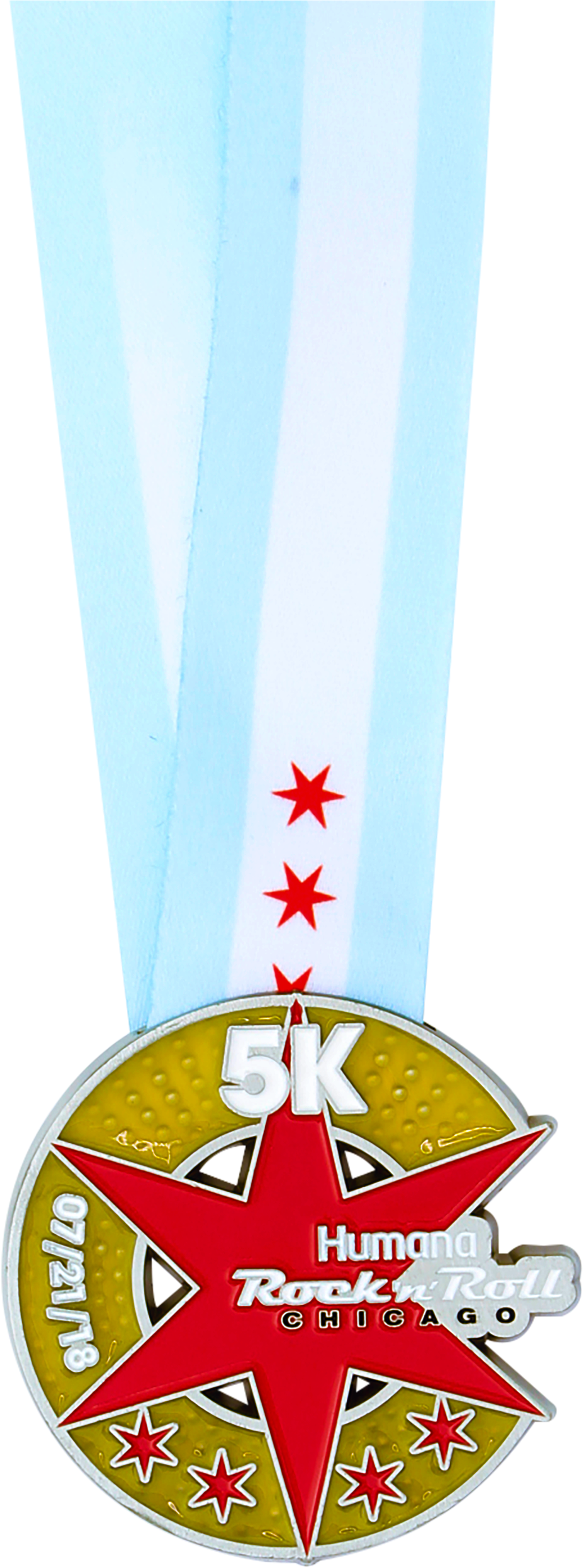 5 K Race Medal Humana Rockn Roll Chicago