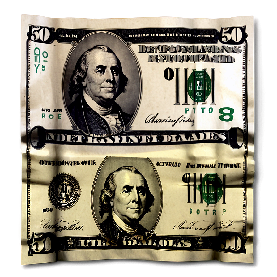 50 Dollar Bills Png 06132024