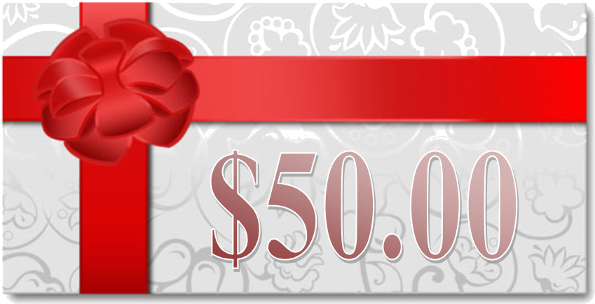 50 Dollar Gift Card Design