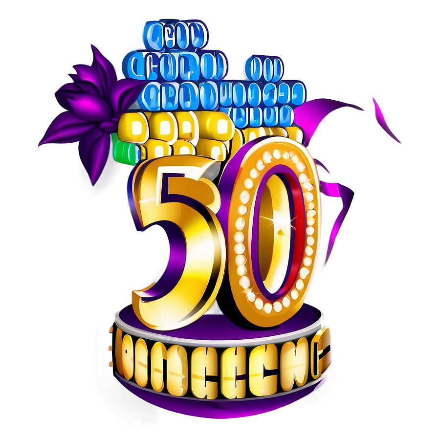 50th Birthday Magnificence Png Uhs