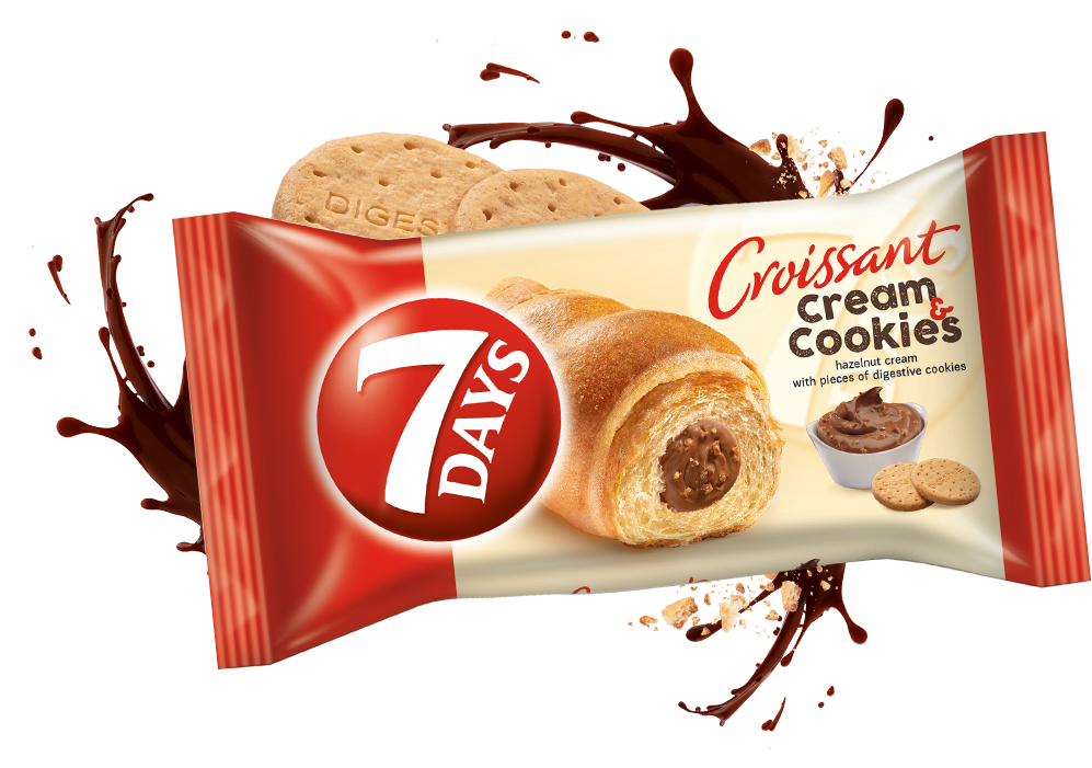 7 Days Croissant Cream Cookies Packaging